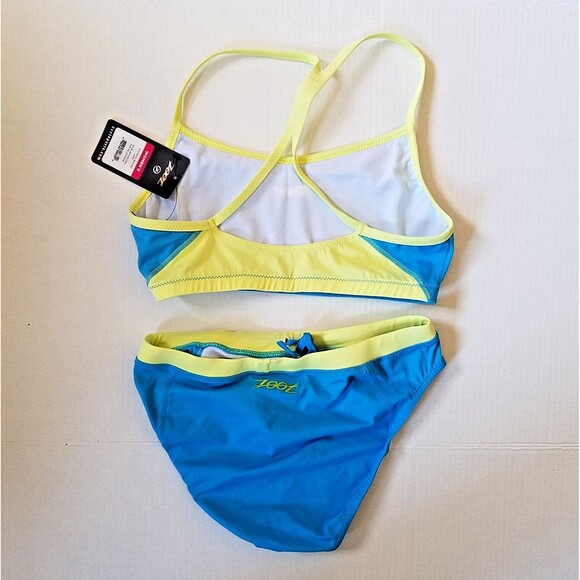 COPY - Zoot Swimsuit Bikini Top & Bottom Set Women’s Large Blue Green Interval … - Picture 2 of 7